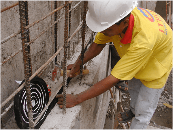 Thi công lắp đặt thanh trương nở Hyperstop DB 2015